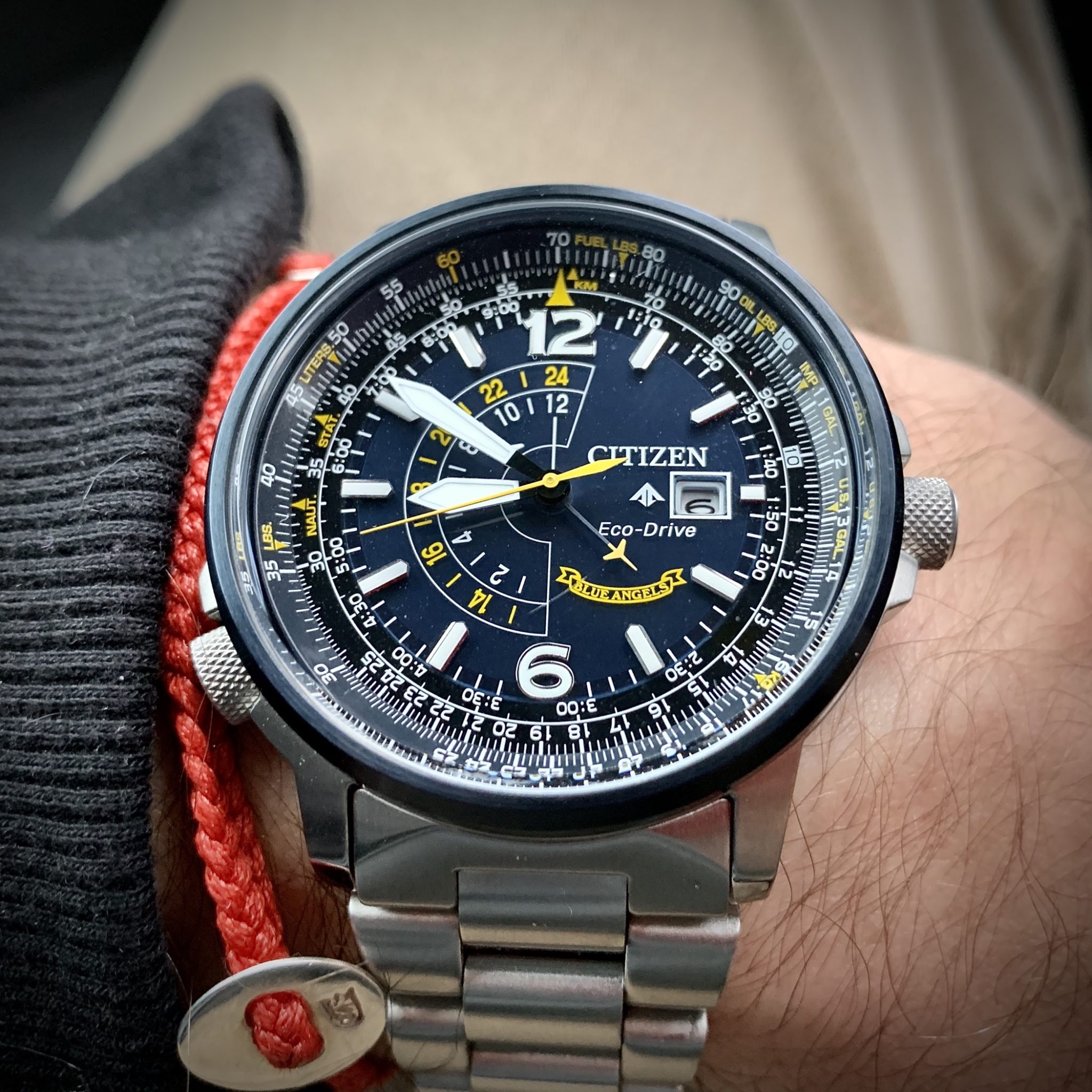 The complicated face of the Citizen Promaster Nighthawk Blue Angels Edition